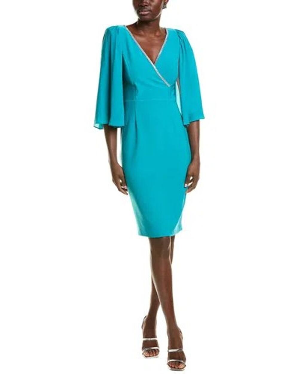 Joseph Ribkoff Studded Neckline Midi Dress - 8